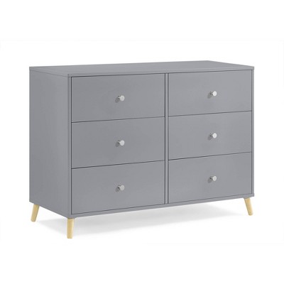 Delta Children Jordan 6 Drawer Dresser - Gray/natural : Target