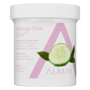 Almay Makeup-Free Zone Eye Makeup Remover Pads Oil Free - 80ct