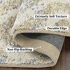 Modern Abstract Area Rug with Non Slip Backing Low Pile Ultra Soft Floor Carpet Non Shedding Stain Resistant Rug for Living Room, Bedroom Dining Room - 3 of 4