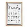 Farmhouse Metal Wall Decor White - Olivia & May: Iron & Wood, Laundry Guide Art - 2 of 4