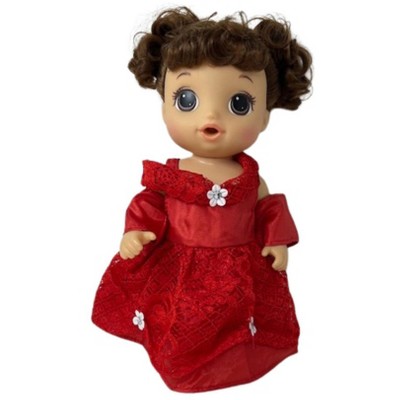 Doll Clothes Superstore Handmade Red Princess Dress Fits 14 Inch Baby Alive And Little Baby Dolls
