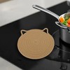 Unique Bargains Single Cat-Ear Shape Heat Resistant Trivet Mat Cotton 9.45"x9.45"x0.31" - 2 of 3