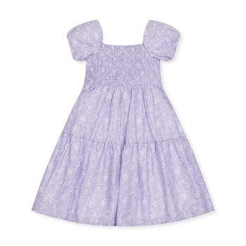 Hope & Henry Girls' Short Bubble Sleeve Smocked Dress, Toddler