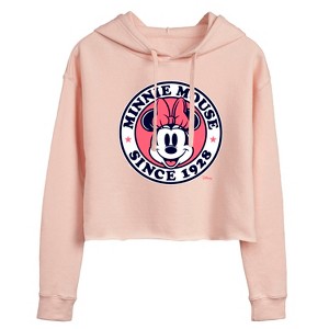 Women's - Disney - Minnie Mouse Cropped Graphic Hoodie - 1 of 3