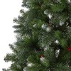 7ft Mixed Spruce Unlit Hinged Full Artificial Christmas Tree with Glitter Branches - Christopher Knight Home: Includes Stand, PVC Material - 4 of 4