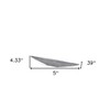 HomeRoots 39" Gray Cast Aluminum Oval Long Boat Centerpiece Bowl - 3 of 4