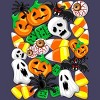 Women's Design By Humans Halloween Spooky Candies Party By BluedarkArt Racerback Tank Top - 2 of 3