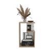 NicBex 25" High 3-Tier Shelf Side End Table,Dark Walnut Coffee Table End Table for Living Room,Bedroom - 4 of 4