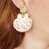 Seashell Double Drop Earrings - A New Day™ Gold - 2 of 3