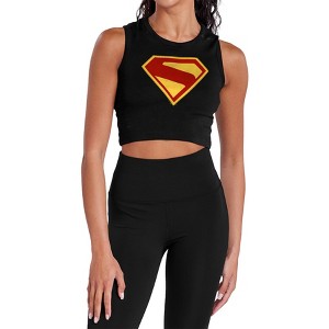 Women's Superman 2025 New Logo Sleeveless Crop Top Tank - 1 of 4