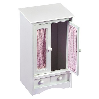 badger basket doll armoire