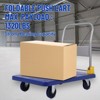 Industrial Steel Flat Dolly Cart - 1100 lb Capacity, 36x24 Inch L-Shape Platform - 4 of 4