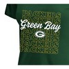 NFL Green Bay Packers Women's Plus Size Short Sleeve V-Neck T-Shirt - 1X