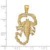 Black Bow Jewelry 14k Yellow Gold Large Textured Scorpion Pendant - 4 of 4