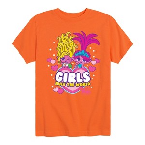 Boys' - Trolls - Girls Rule The World Viva and Poppy Short Sleeve Graphic T-Shirt - 1 of 4