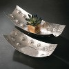 Sullivans Set Of 2 Nickel Plated Decorative Bowls 5"H & 4"H Silver - 3 of 4