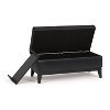 Sapphtopaz 42.3" Storage Bench Ottoman with Storage, Multi-functional Storage Organizer Ottoman Bench with Tray for Entryway Bedroom - 3 of 4