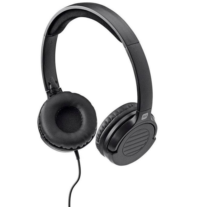 Monoprice Hi-Fi Lightweight On-Ear Headphones With In-Line Play/Pause Controls And Built-In Microphone, 2 of 6