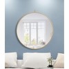 Elegant Lighting Metal frame Round Mirror with decorative hook 28 inch Brass finish - 3 of 4