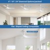 Sofucor 52" ABS Ceiling Fan Adjustable Height 6-Speeds Remote Control Without Light for Indoor and Outdoor - 3 of 4