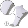 Alpine Swiss Mens Ankle Socks 8 Pack Cotton Athletic Performance Socks for Men Moisture-Wicking Cushioned Quarter Length Socks Reinforced Heel & Toe - 4 of 4