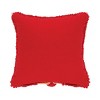 C&F Home 8'" x 8' Christmas Peek-A-Boo Red Nose Reindeer Small Petite Hooked Accent Throw Pillow - 2 of 4