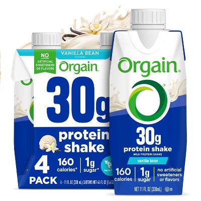 Orgain 30g Protein Shake - Vanilla - 4pk/11 fl oz