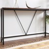 Narrow Console Table with Steel Frame, 47.2" Sofa Table for Entryway, Living Room, Bedroom, Industrial Design - 4 of 4
