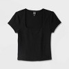 Women's Cap Sleeve Square Neck T-Shirt - Wild Fable™ - image 4 of 4