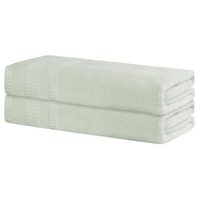 Unique Bargains Luxury 100% Cotton Quick Dry Highly Absorbent Bath Towel 2 Packs