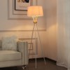 Aukfa 63.2" Modern Tripod Floor Lamp with Linen Shade – Adjustable & Easy to Assemble for Living Room, Bedroom & Office - 3 of 4