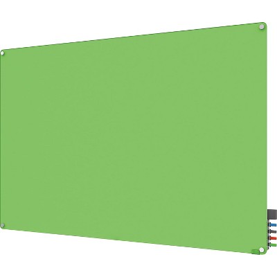 Ghent Manufacturing Harmony Magnetic Glass Dry Erase Board Frameless Green 3' x 2' (HMYRM23GN) 