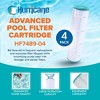 Hurricane 4 Pack HF7489-04 Advanced Pool Filter Cartridge for PA112, Unicel C-7489, Filbur FC-1275, Hayward Super-Star-Clear C-4500, C-4520, CX875XRE - 2 of 4