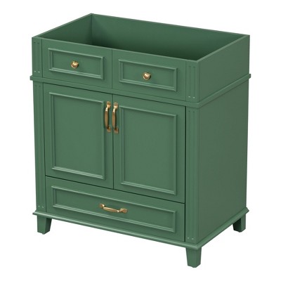NicBex 29.37" Bathroom Storage Cabinet without Sink, Bathroom Vanity, 2 Drawers, 1 Cabinet and 1 Spacious Cabinet for Bathroom