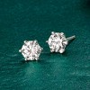 Ross-Simons 2.00 ct. t.w. Moissanite Stud Earrings in Sterling Silver - 4 of 4