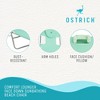 Ostrich Lightweight Portable Chaise Folding Sunbathing Poolside Beach Chair with Outdoor Adjustable Recliner Lounge Pool Chair, Teal - 3 of 4