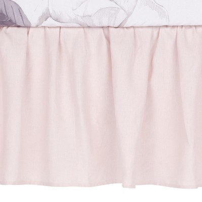 blush colored bed skirt