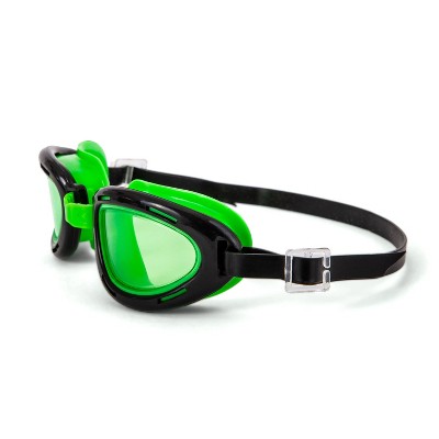 Aqua Leisure NEWT Kids&#39; Swim Goggles - Black/Green
