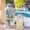 Park Hill Collection Coastal Whitewash Lantern Medium - 4 of 4