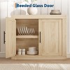 70.8" Sideboard Buffet Cabinet with 4 Doors, Farmhouse Modern Accent Cabinet with Storages, Wood Coffee Bar Media Console for Living Room, Kitchen - 4 of 4