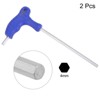 Unique Bargains CR-V Steel T-Handle Metric Dual End Hex Wrenches 2 Pcs - 3 of 4