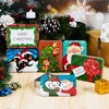 Joyfy 6-Pack Christmas Gift Card Boxes Holder, 4.33"x2.6" Christmas Tins Holiday Boxes with Lids for Xmas Holiday Presents Box Party Favor Decor - 2 of 4