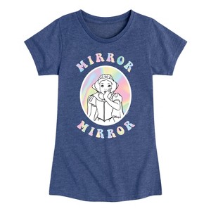 Girls' - Disney - Mirror Mirror Fitted Short Sleeve Graphic T-Shirt - 1 of 4