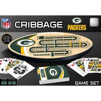 MasterPieces Officially Licensed  NFL Green Bay Packers Wooden Cribbage Game for Adults