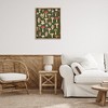 Stupell Industries Mushrooms Repeating Pattern Black Framed Floater Canvas Wall Art - 2 of 4