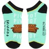 Friends TV Show Socks Pivot Pivot Mix and Match Adult Ankle Socks 5 Pack - 4 of 4