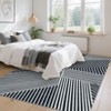 Modern Geometric Area Rug Washable Rug with Non Slip Rubber Backing Soft Non Shedding Carpet, Indoor Low Pile Thin Foldable Mat - 2 of 4