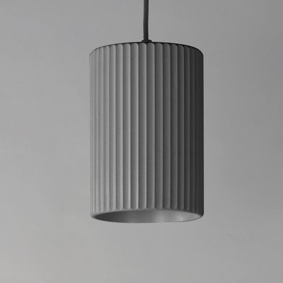 Gray Mini LED Pendant Light with Glass Diffuser