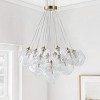 Dewdrop  Modern Luxury Style Sphere Pendant Chandelier 13 Light High Transparency Glass Iron Copper Finish ETL for Dining Room - 4 of 4