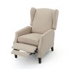 Sapphtopaz Modern Recliner Chair for Bedroom Accent Chair Upholstered Armchair with Wing Back and Studded Push Back Chair for Living Room - 4 of 4